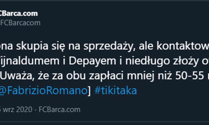 Fabrizio Romano: Z TYMI PIŁKARZAMI kontaktowała się już Barca!